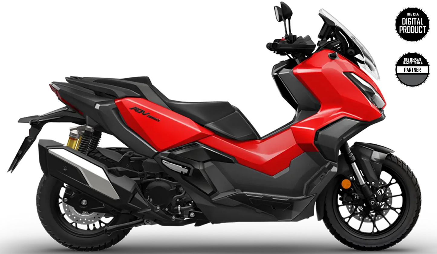 HONDA ADV 350 2022-2025 TEMPLATE