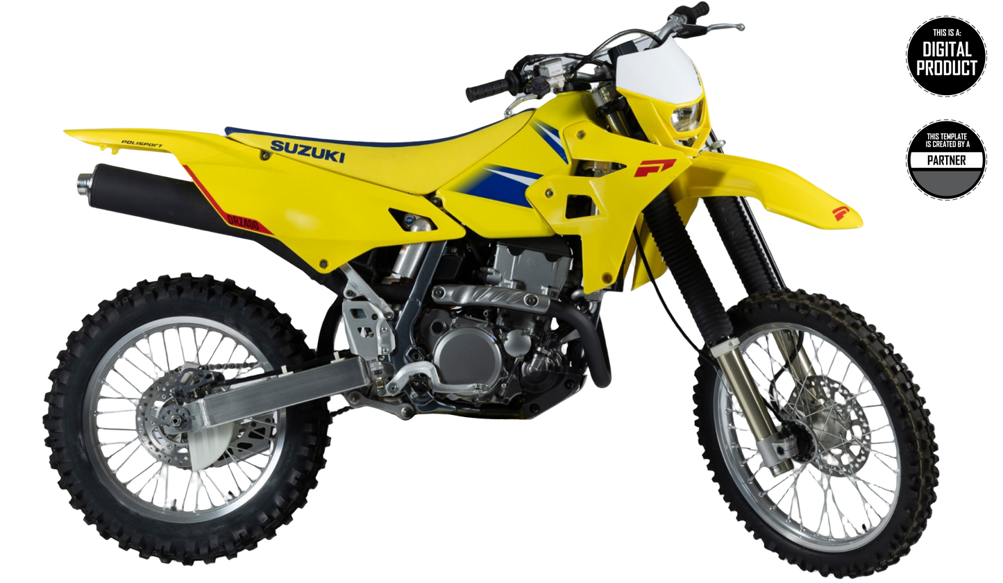 SUZUKI DRZ 400 2021-2024 POLISPORT RESTYLE TEMPLATE