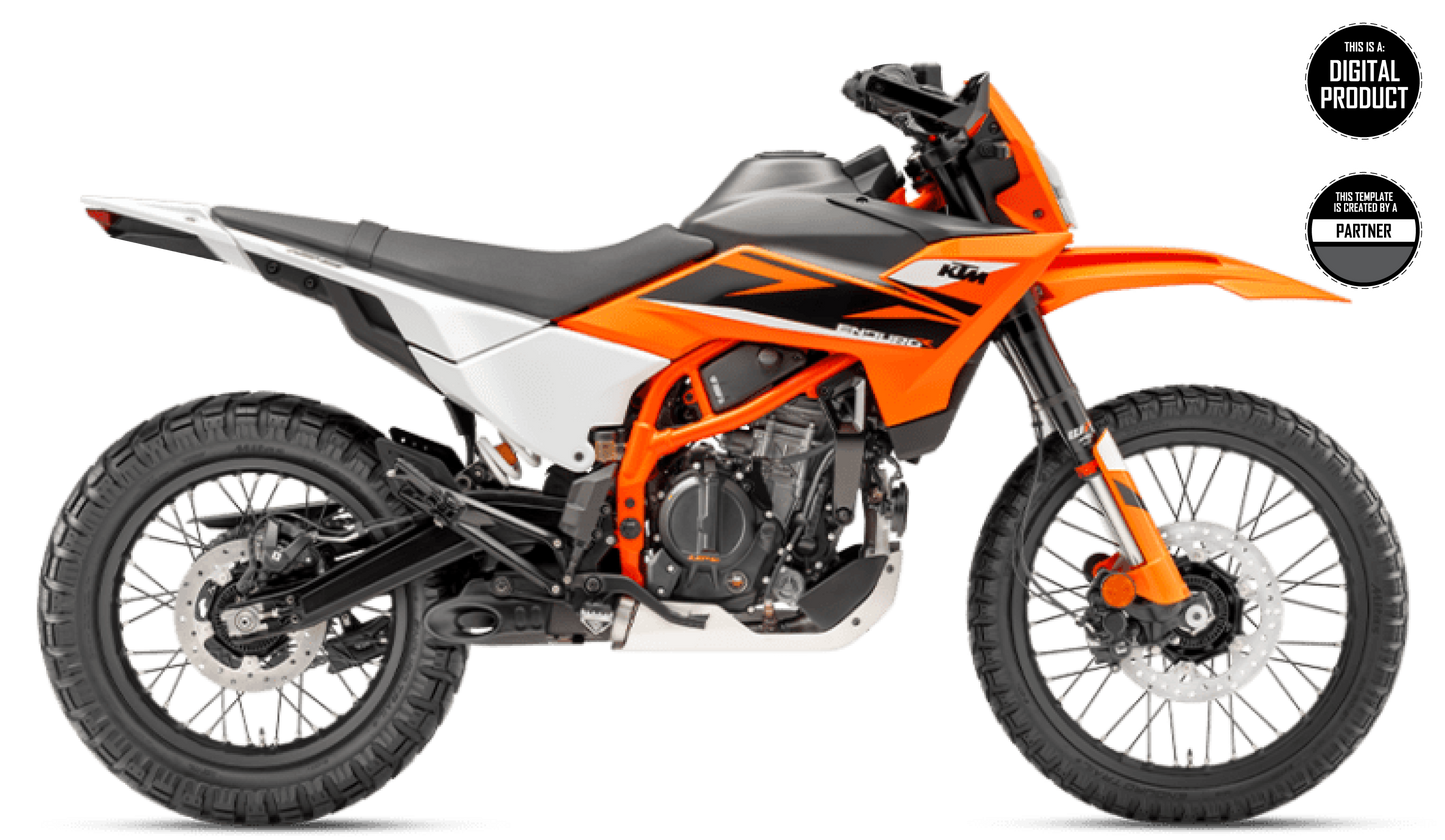 KTM 125 & 390 ENDURO R 2025 TEMPLATE