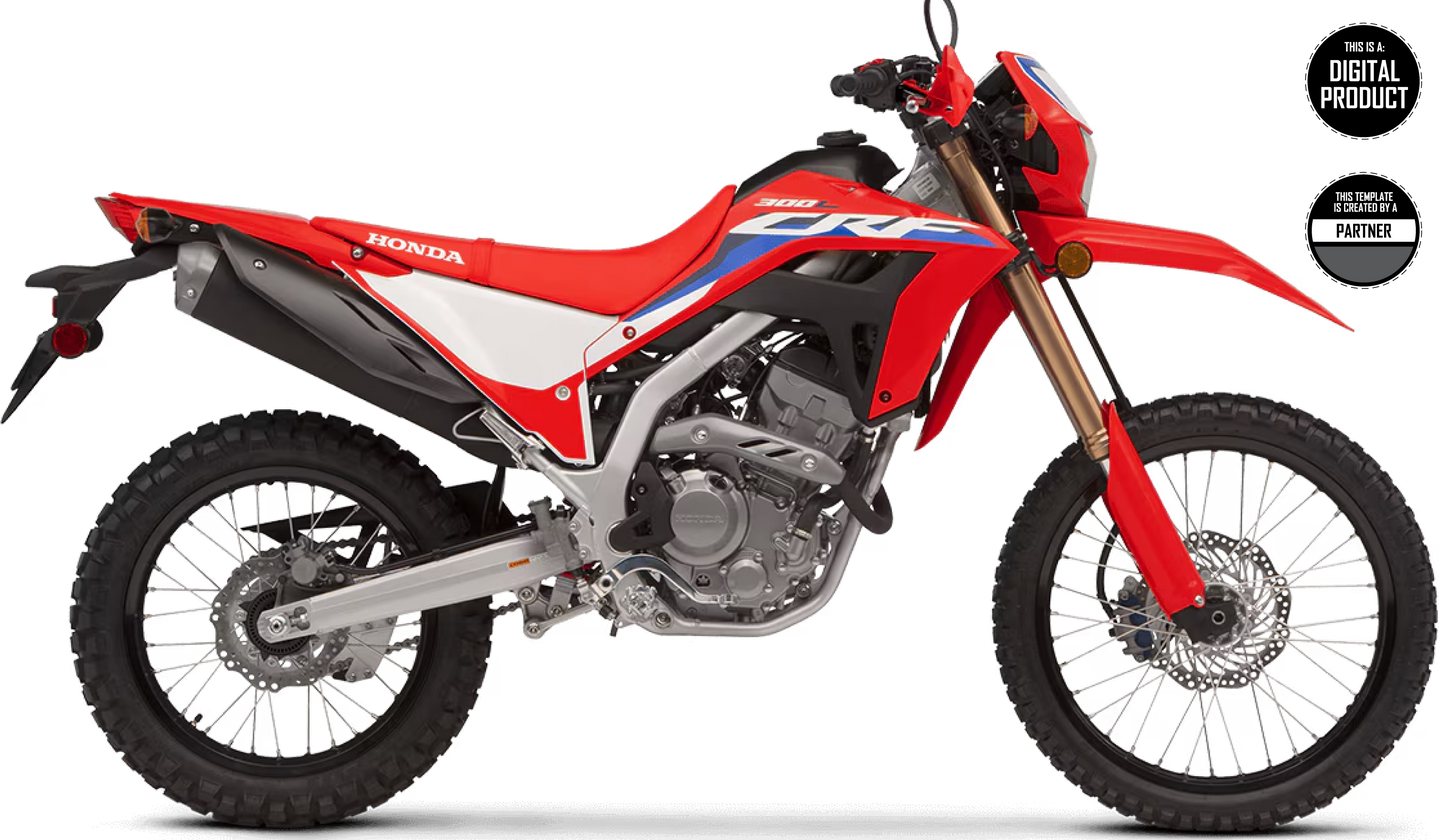 HONDA CRF 250L & 300L 2021-2024 TEMPLATE