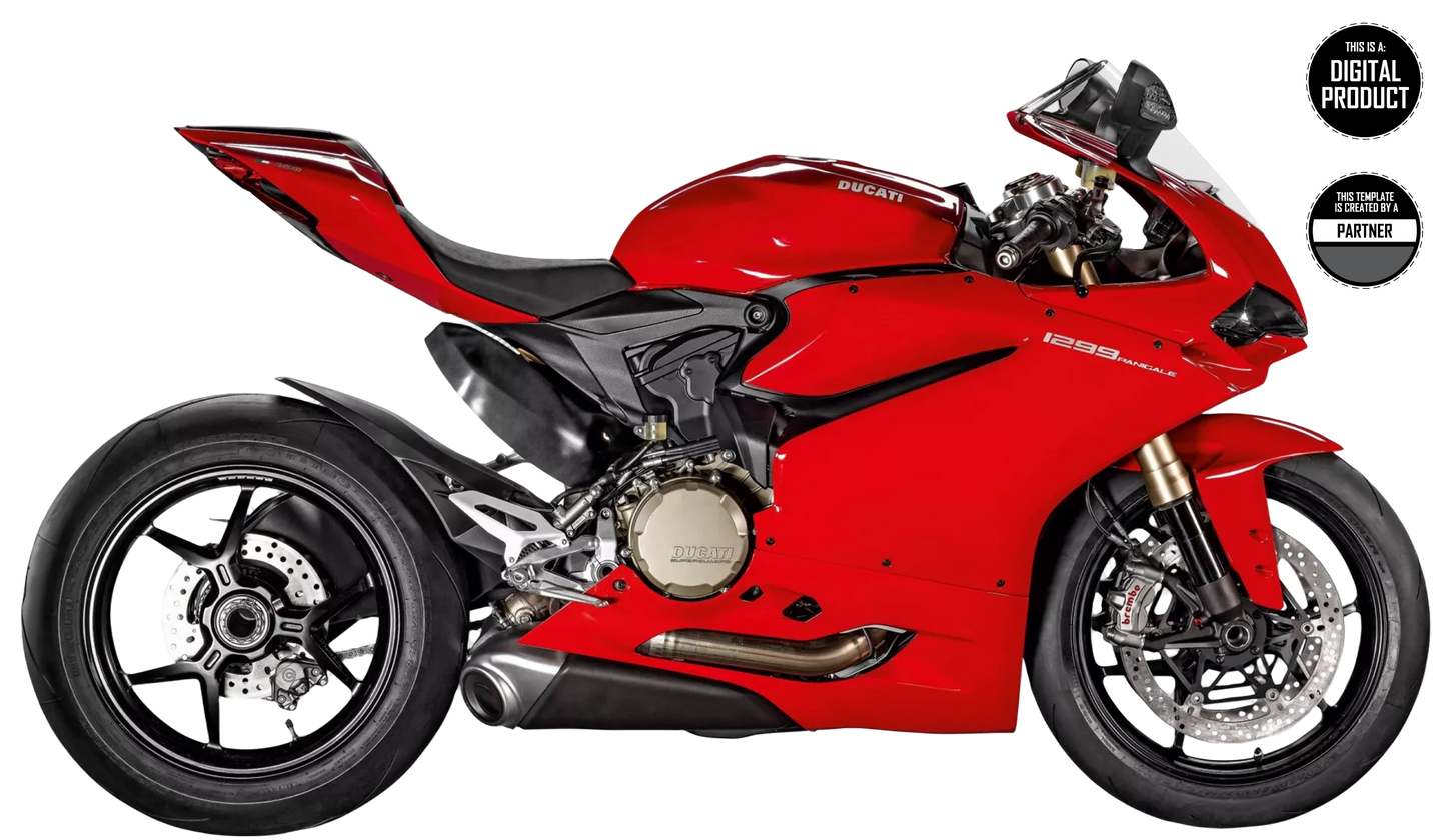 DUCATI 1299 PANIGALE 2015-2017 TEMPLATE
