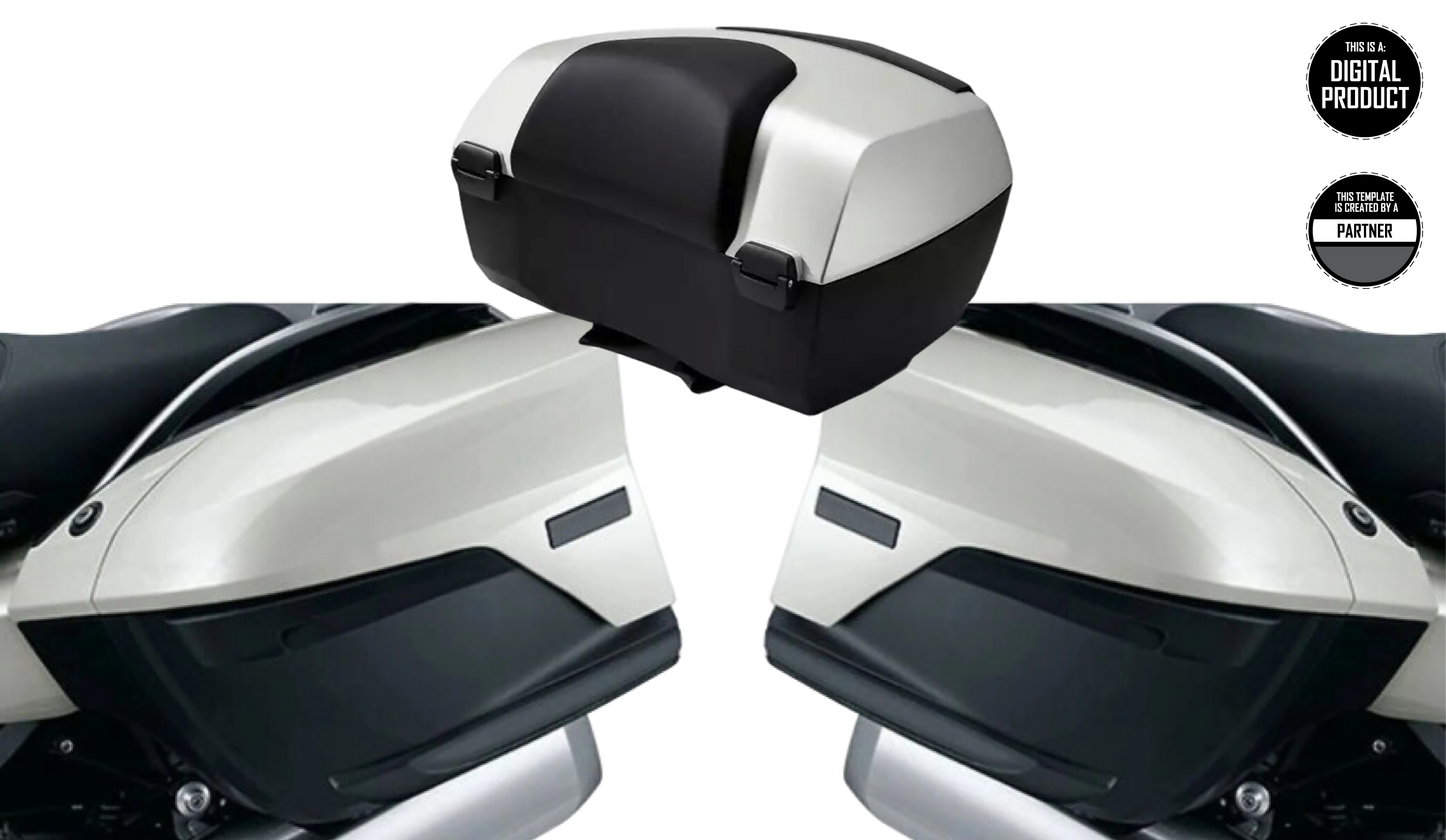 BMW R 1250 RT 2021-2025 PANNIERS TEMPLATE