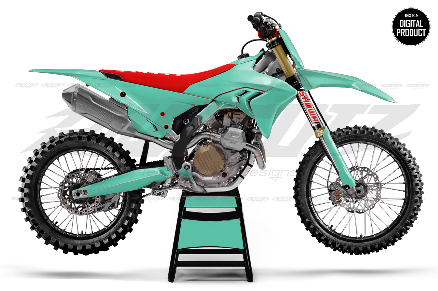 DUCATI DESMO 450 MX - 5 VIEW MOCKUP