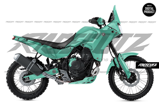 YAMAHA TENERE 700 2025 - 2 VIEW MOCKUP
