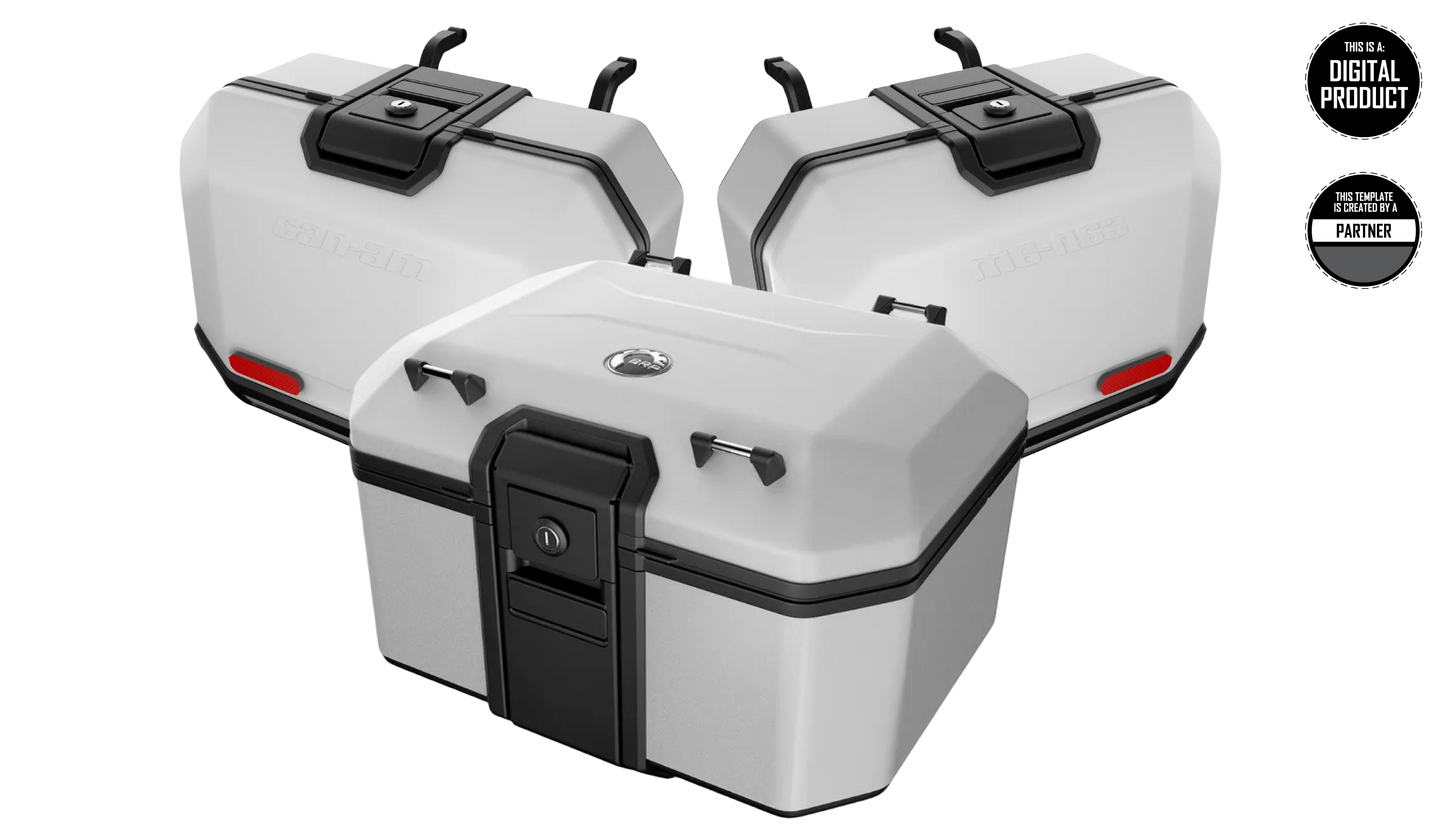CAN-AM SPYDER CANYON 2025 PANNIERS TEMPLATE