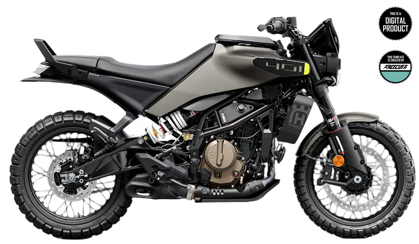 HUSQVARNA SVARTPILEN 125+250+401 2024-2025 TEMPLATE