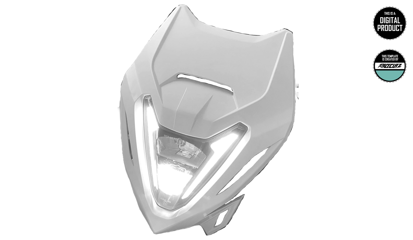 BETA RR-S 2022-2024 - HEADLIGHT MASK TEMPLATE