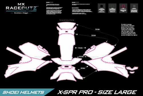 Shoei X-SPR Pro / X-Fifteen - Size Large Template