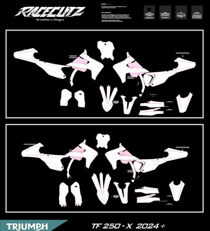 TRIUMPH TF 250-X 2024-2025 TEMPLATE