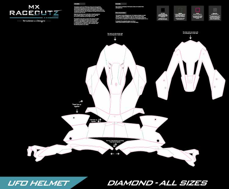 UFO Diamond Template - All Sizes