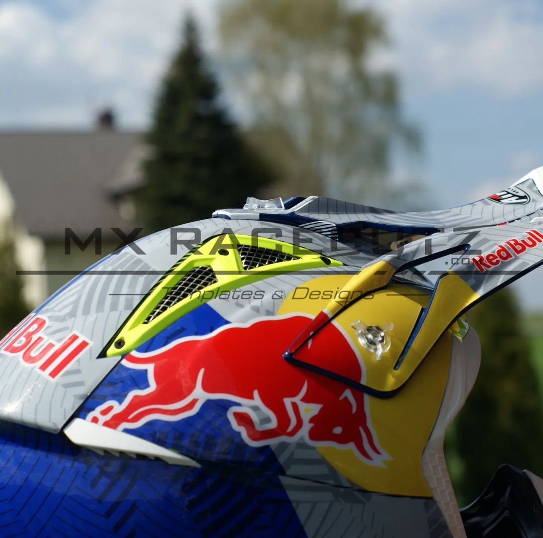 Casco airoh red discount bull