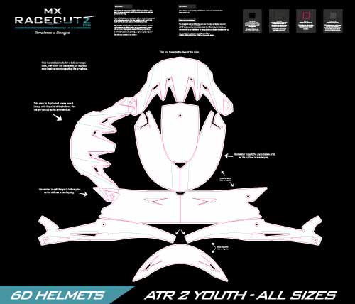 6D ATR 2 Youth Template - All Sizes