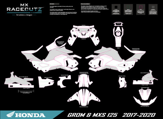 HONDA GROM & MSX 125 2017-2020 TEMPLATE